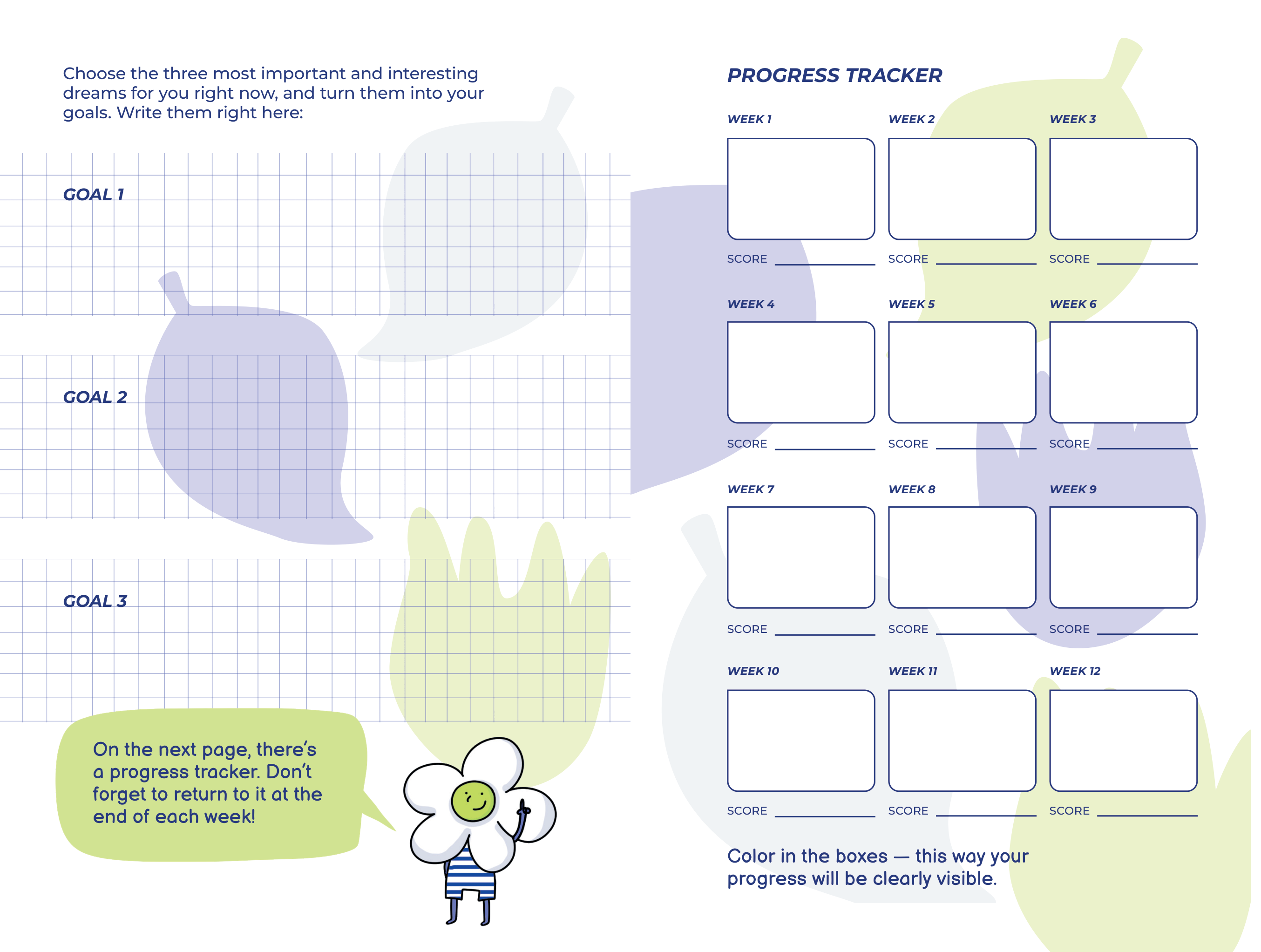 Goal-Setting Spread, pages 18–19